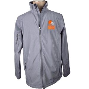 Dunbrooke Charcoal Cleveland Browns Sonoma Softshell Full-Zip Jacket Mens XXL